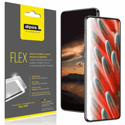 2x 3D Full Cover Schutzfolie für Vivo V29