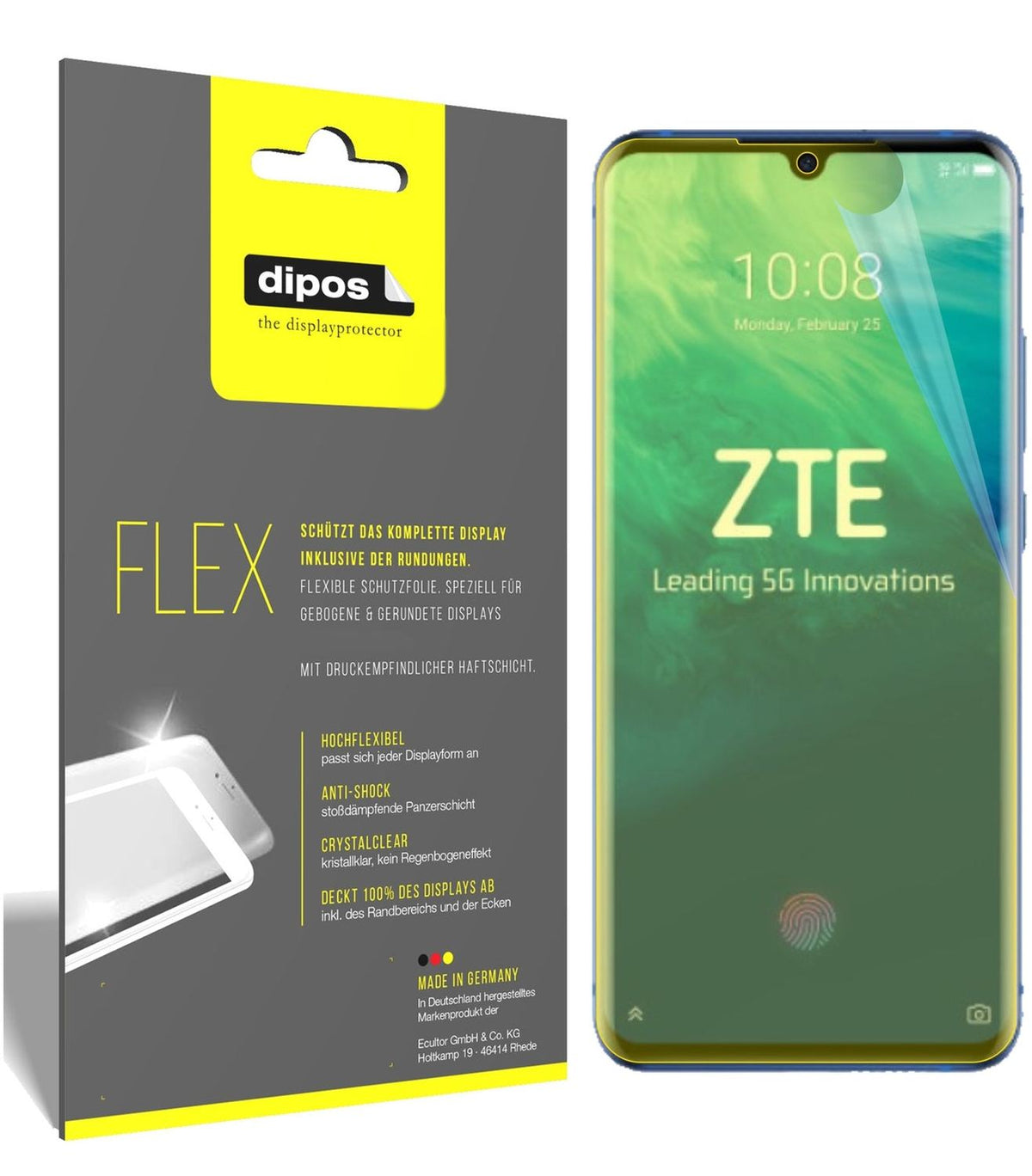 2x 3D Full Cover Schutzfolie für Axon 10 Pro