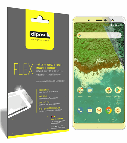 3x 3D Full Cover Schutzfolie für BQ Aquaris X2