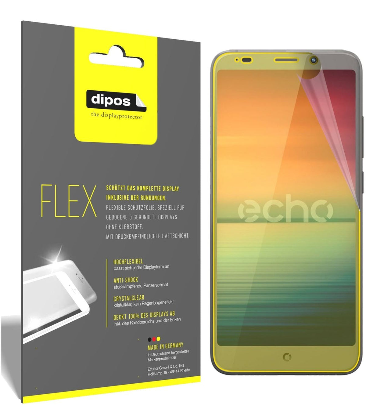 2x 3D Full Cover Schutzfolie für Echo Horizon Lite