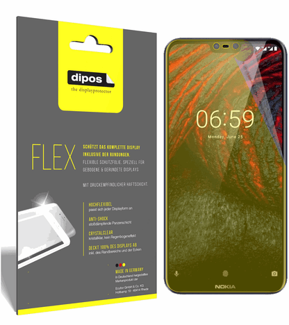 3x 3D Full Cover Schutzfolie für Nokia 6.1 Plus