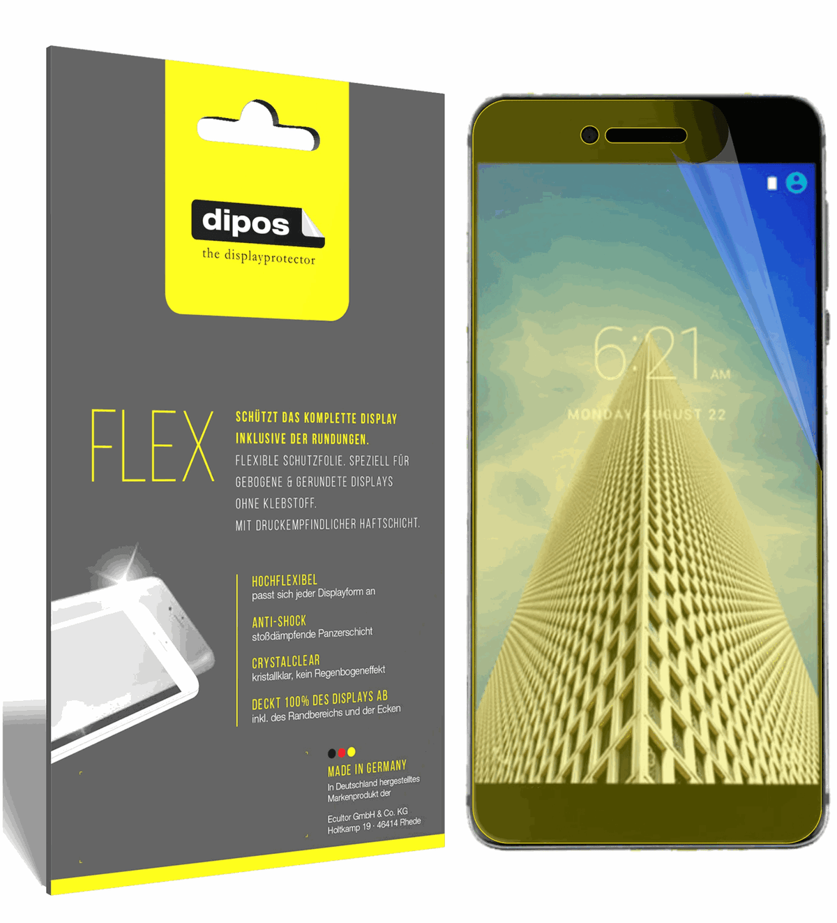 3x 3D Full Cover Schutzfolie für Vernee Mars Pro