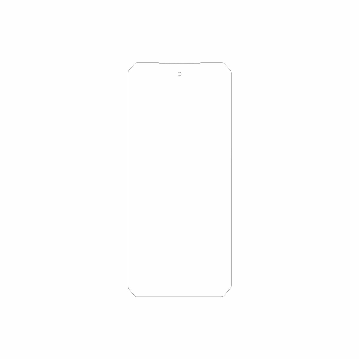 dipos Displayschutz für 8849 Tank X, mattierte Oberfläche, geringe Dicke und perfekte Passform