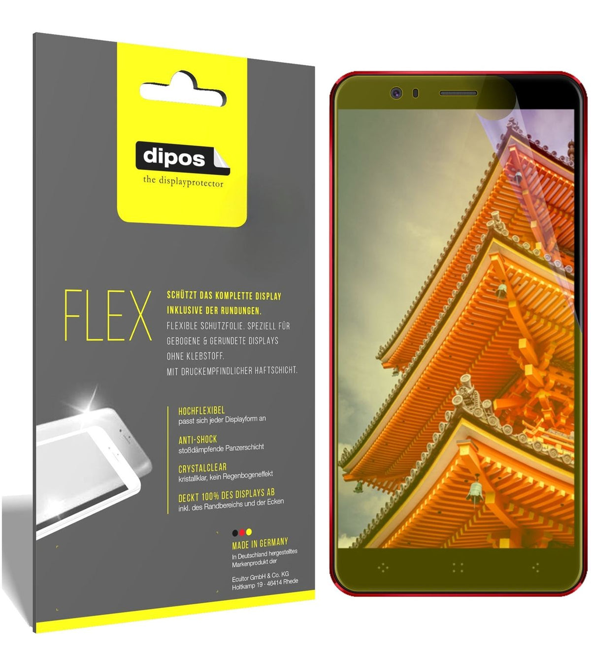 2x 3D Full Cover Schutzfolie für Elephone P8 3D