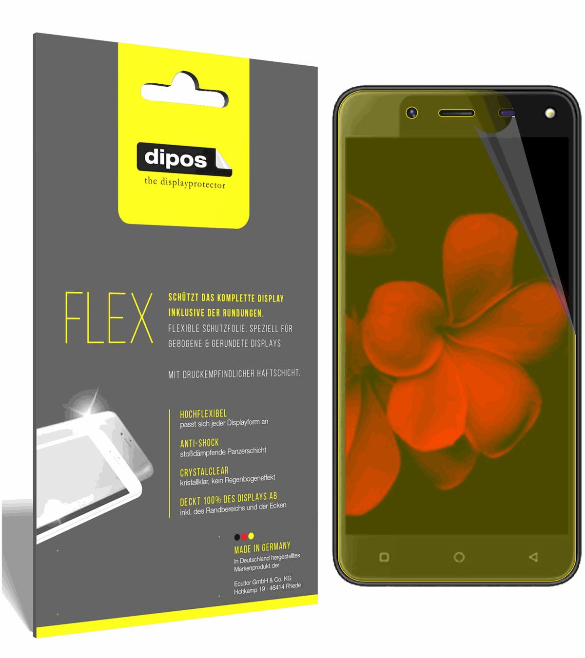3x 3D Full Cover Schutzfolie für Karbonn Titanium Frames S7