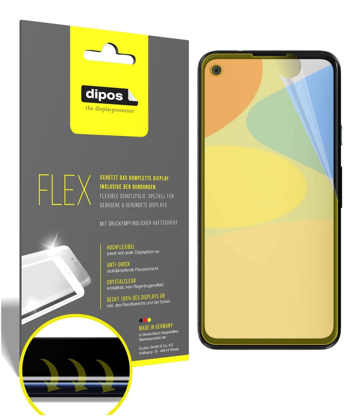 3x 3D Full Cover Schutzfolie für Google Pixel 4a