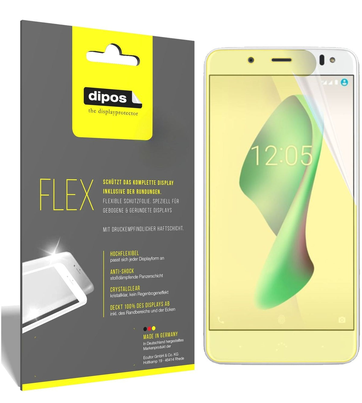 2x 3D Full Cover Schutzfolie für BQ Aquaris VS