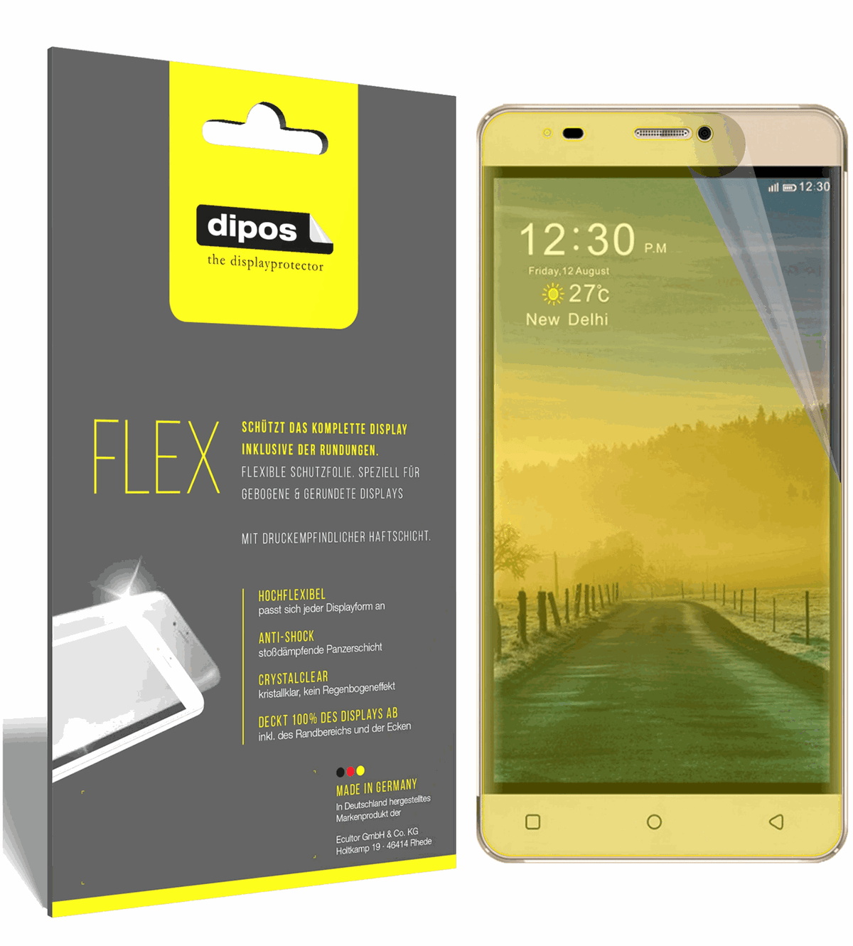 3x 3D Full Cover Schutzfolie für Gooweel G9