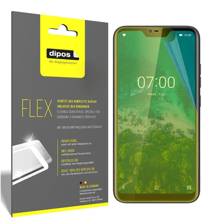 2x 3D Full Cover Schutzfolie für Kruger Matz Smartfon LIVE 7