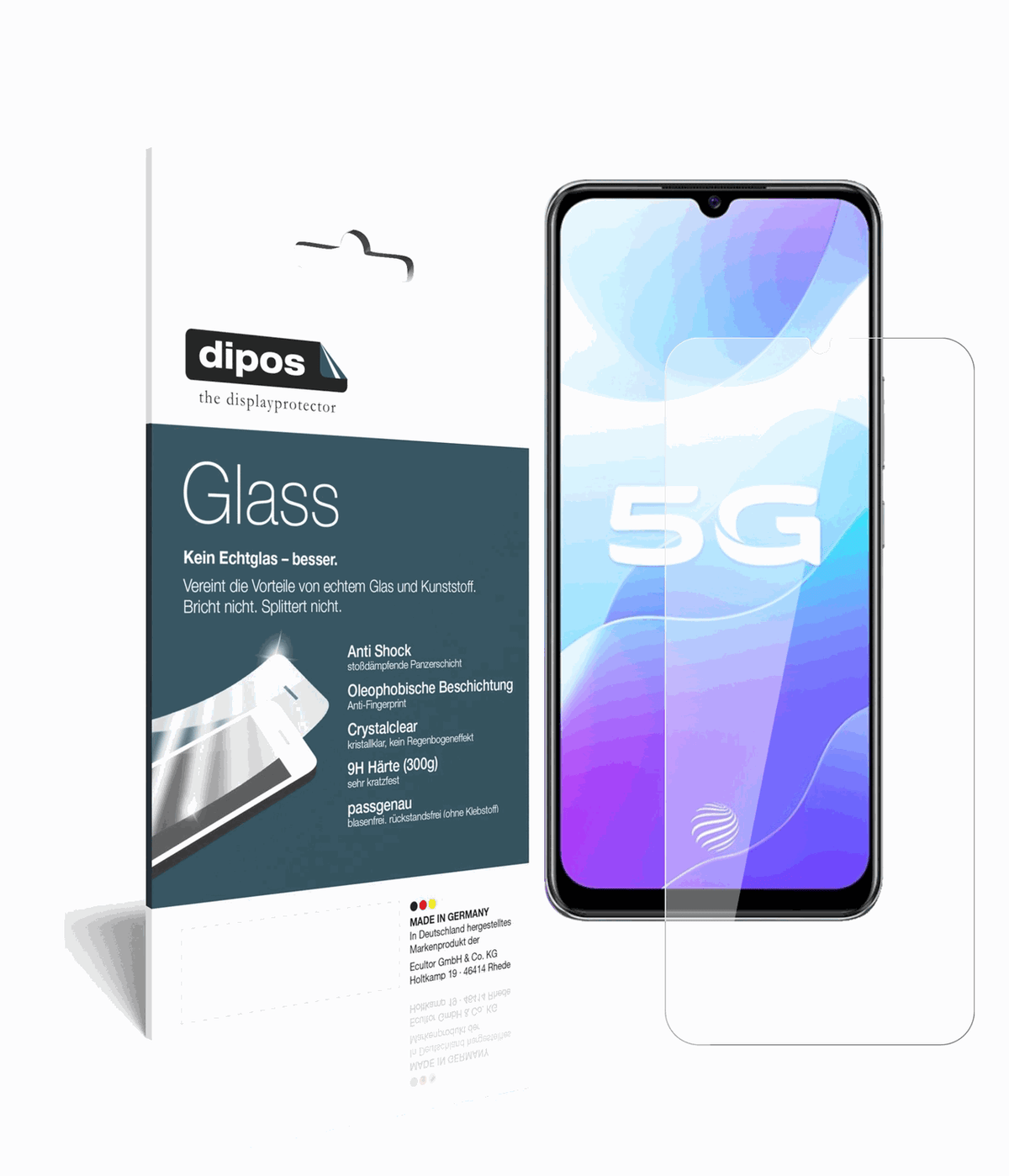 2x 9H Schutzfolie für Vivo S7e 5G Panzerfolie