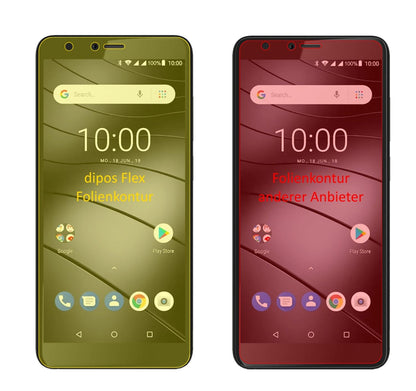 3x 3D Full Cover Schutzfolie für Gigaset GS100