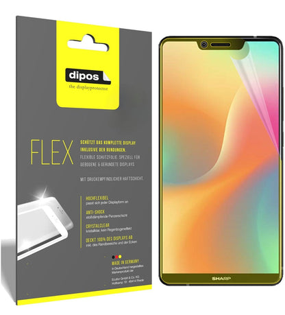 2x 3D Full Cover Schutzfolie für Sharp Aquos S3 High Edition