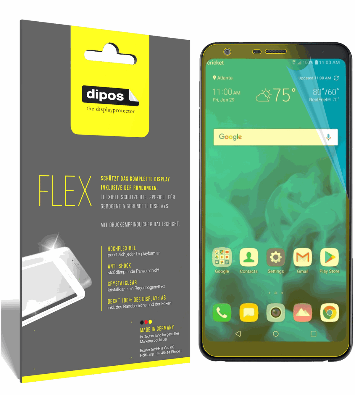 3x 3D Full Cover Schutzfolie für LG Stylo 4
