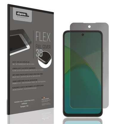 Full Cover Privacy Blickschutzfolie für Infinix Smart 10
