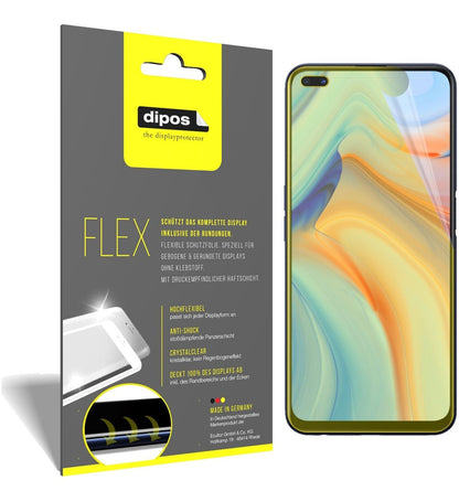 2x 3D Full Cover Schutzfolie für Oppo Reno4 Z 5G