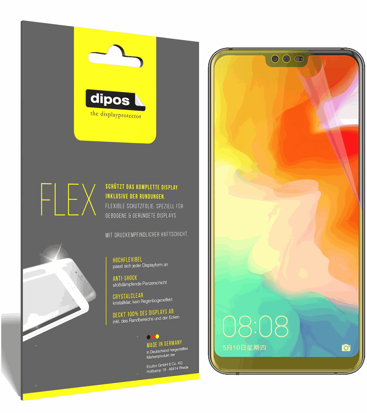 3x 3D Full Cover Schutzfolie für Ulefone T2