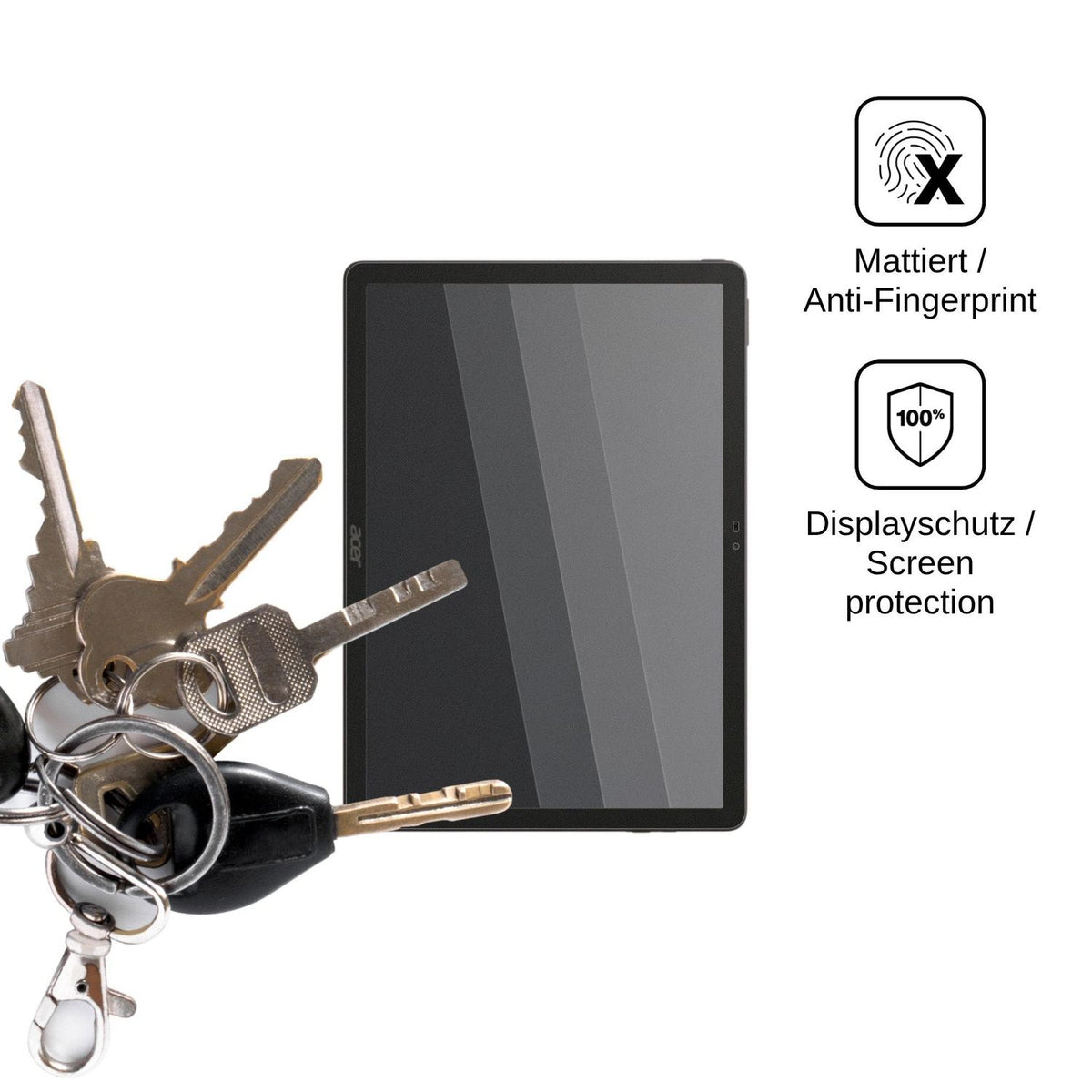 Blickschutzfolie für Acer Iconia Tab 11 matt Schutzfolie Privacy