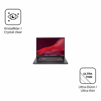 Dünne und klare Folie passend zugeschnitten für acer Chromebook Plus 516