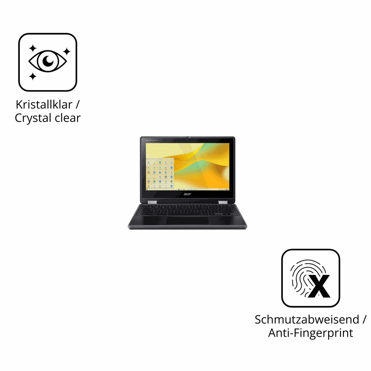 Flexible TPU-Folie passend zugeschnitten für Acer Chromebook Spin 511, vollständige Abdeckung