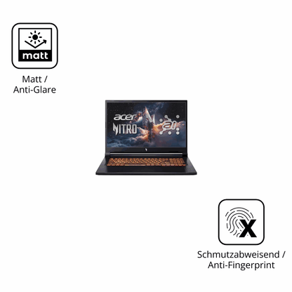 Dünne und entspiegelnde Folie passend zugeschnitten für Acer Nitro V17 AI