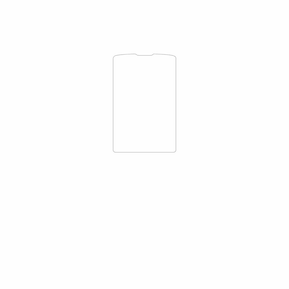 dipos Displayschutz für AGM M9, mattierte Oberfläche, geringe Dicke und perfekte Passform