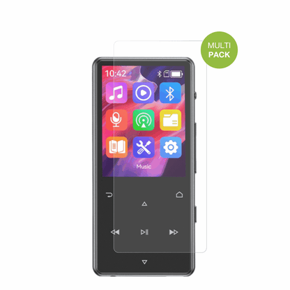 AGPTEKM6 MP3-Player mit aufgebrachter dipos Displayschutzfolie, die lästige Fingerabdrücke minimiert