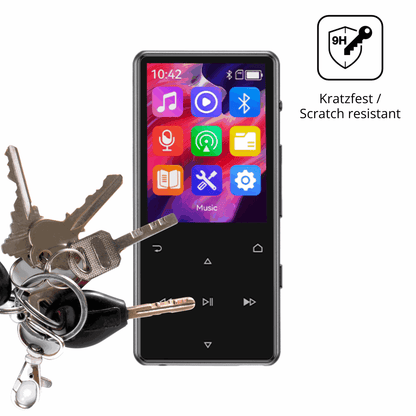 dipos Displayschutz für AGPTEK M6 MP3-Player, transparente Oberfläche, perfekte Passform auch für die Rundungen