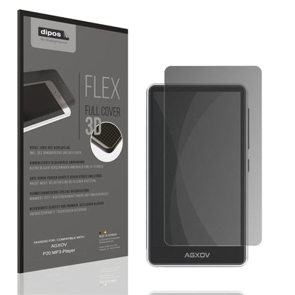 Blickschutzfolie von dipos passend für AGXOV P20 MP3-Player, 100% Displayabdeckung und blasenfreie Montage