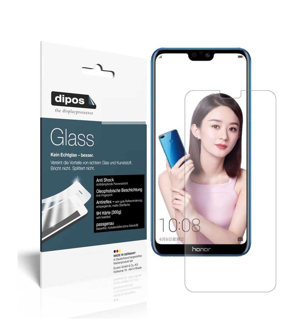 1x 9H Schutzfolie matt für Honor 9i 2018 Panzerfolie