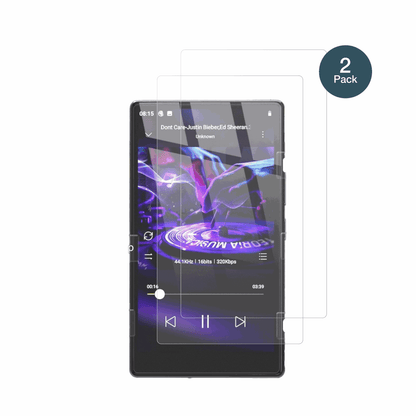AHENODG15 MP3-Player mit aufgebrachter dipos Panzerfolie, die lästige Fingerabdrücke minimiert