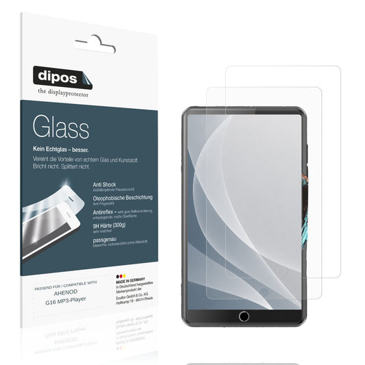 Matte Displayschutzfolie von dipos passend für AHENOD G16 MP3-Player, 9H kratzfest und blasenfrei montiert