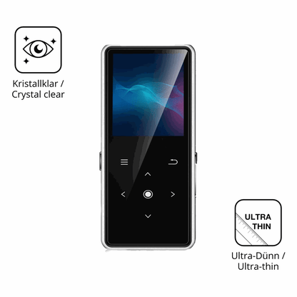 Dünne und klare Folie passend zugeschnitten für AiMoonsa B27 MP3-Player