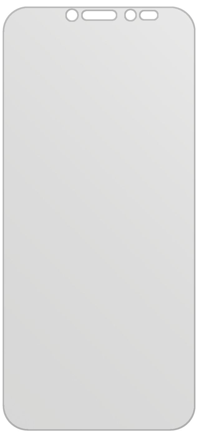dipos Displayschutz für Alcatel 1S, mattierte Oberfläche, geringe Dicke und perfekte Passform