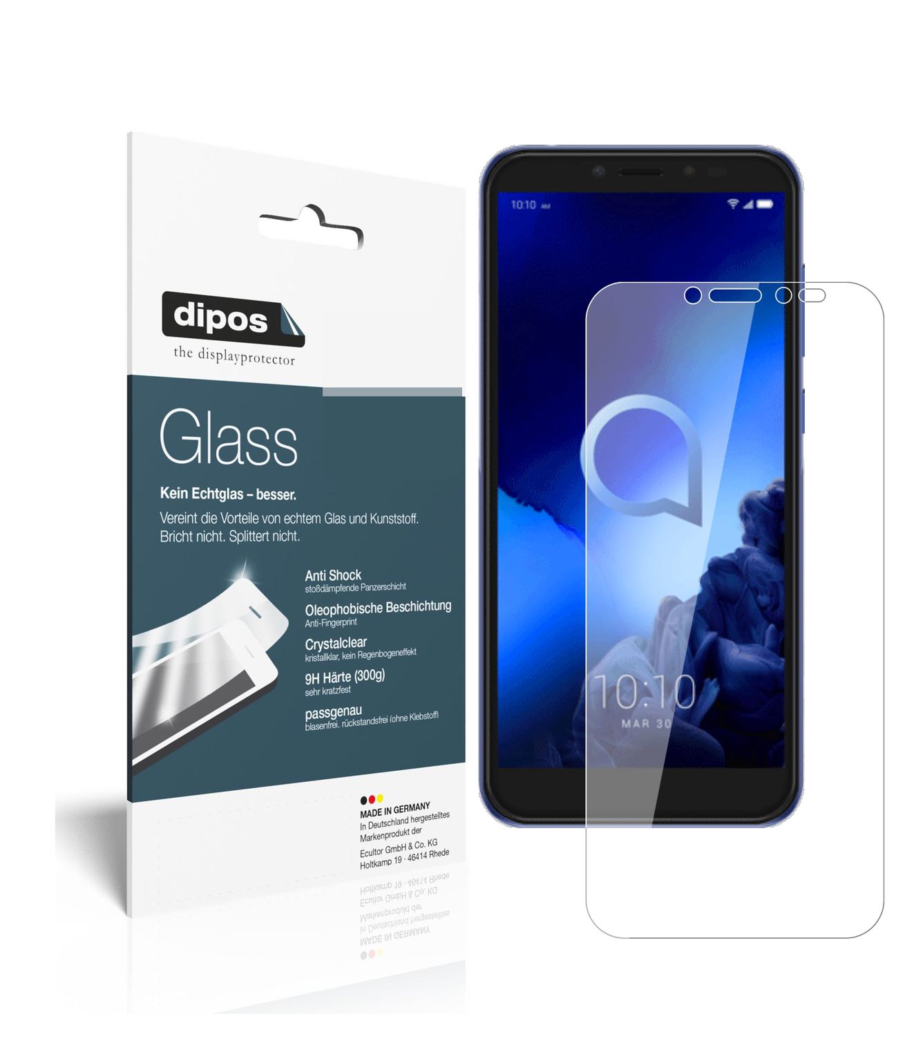 Perfekte Passform und ultimative Qualität: Unser 9H Panzerglas bietet Schutz für Alcatel-1S