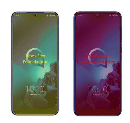 2x 3D Full Cover Schutzfolie für Alcatel 3 (2019)