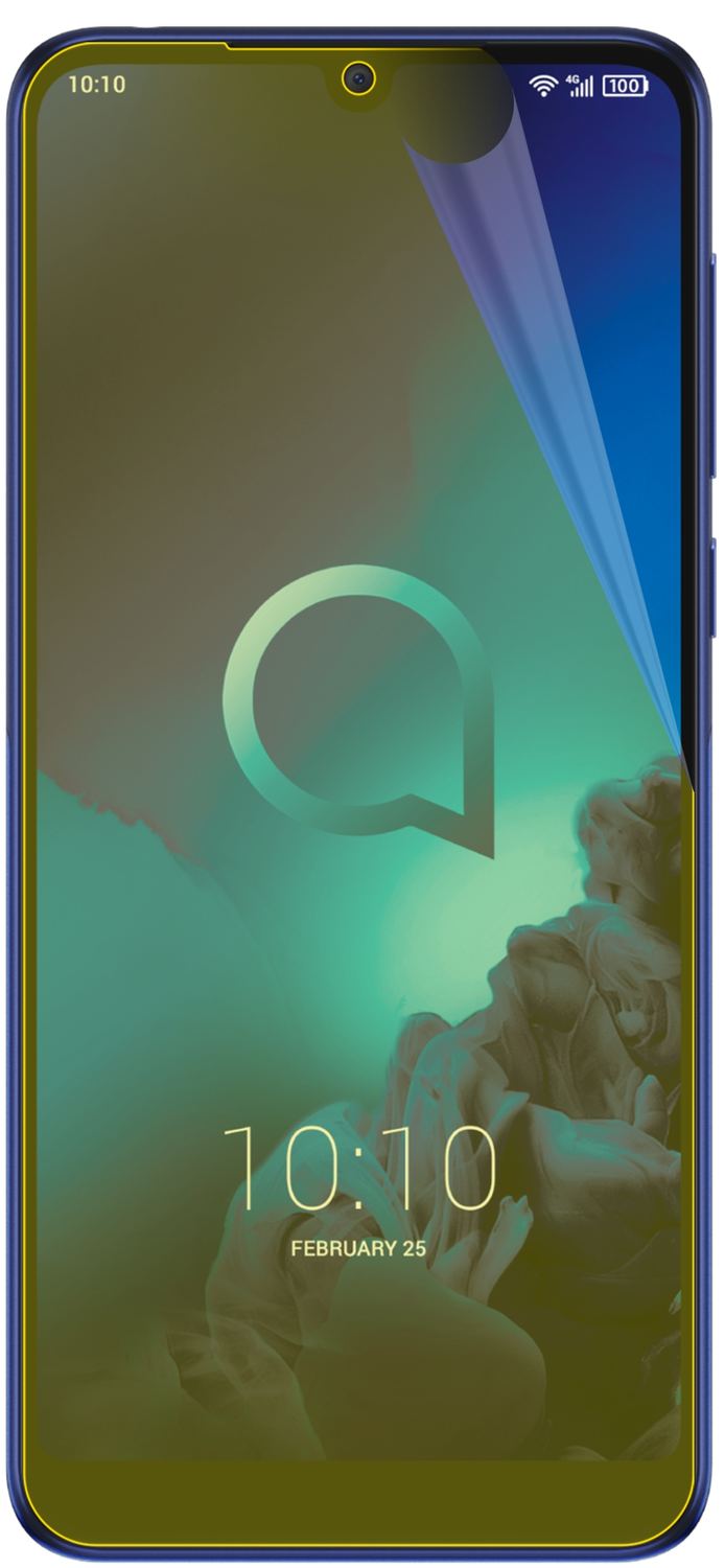 dipos Displayschutz für Alcatel 3L, transparente Oberfläche, geringe Dicke und perfekte Passform