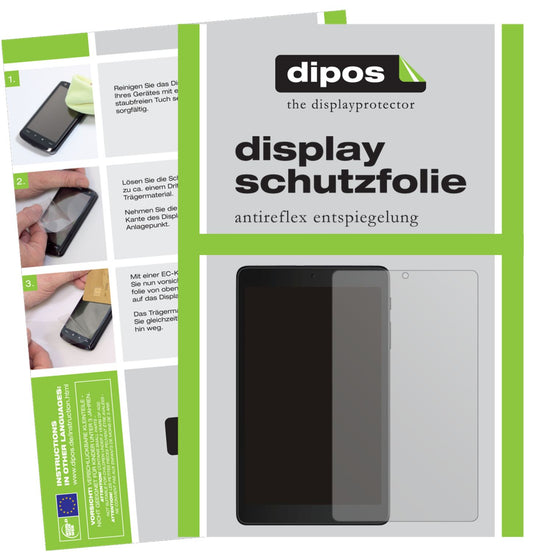 Matte Displayschutzfolie von dipos passend für Alcatel 3T 8 (2020), präziser Zuschnitt und blasenfrei montiert