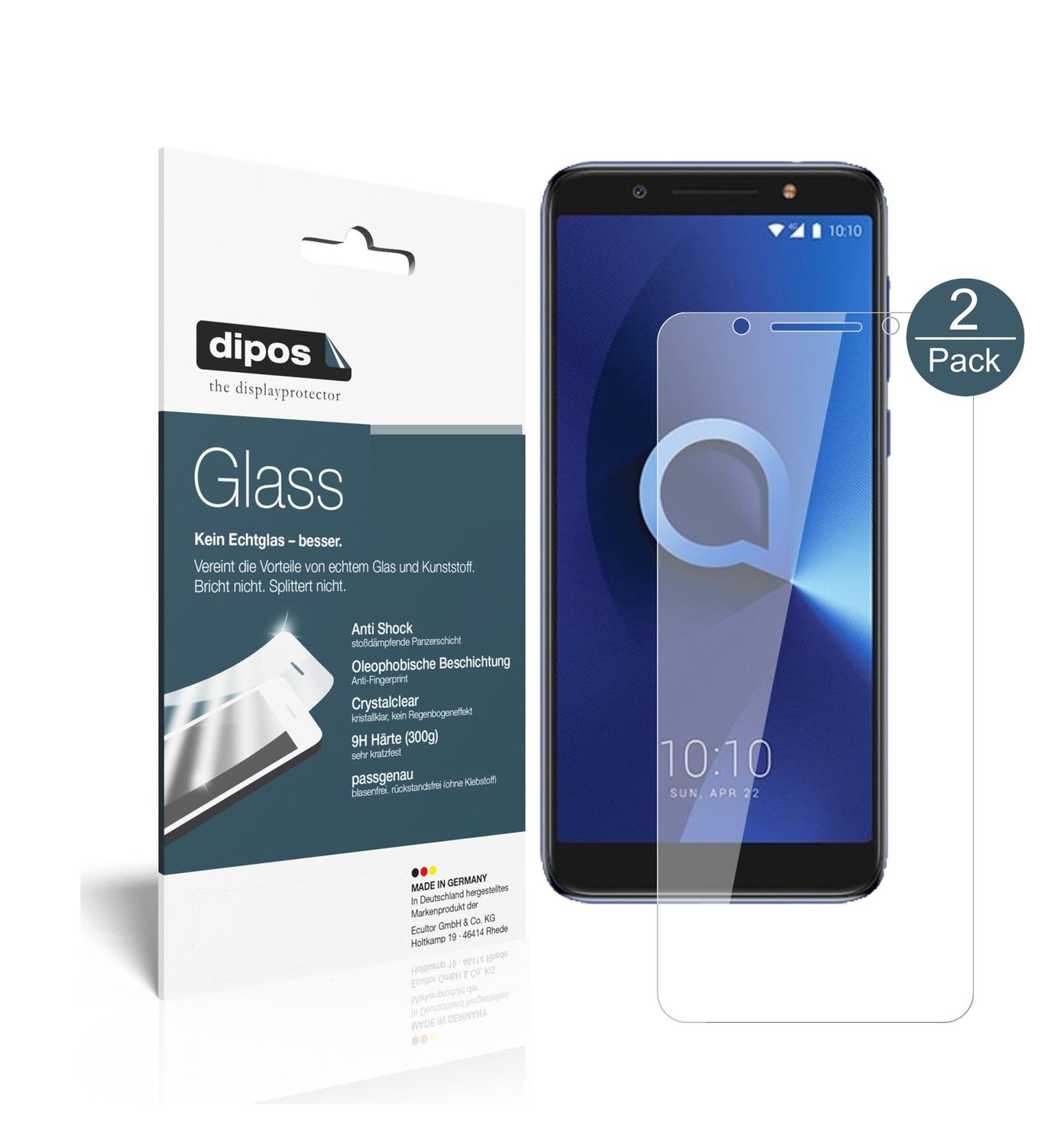 Perfekte Passform und ultimative Qualität: Unser 9H Panzerglas bietet Schutz für Alcatel-3X