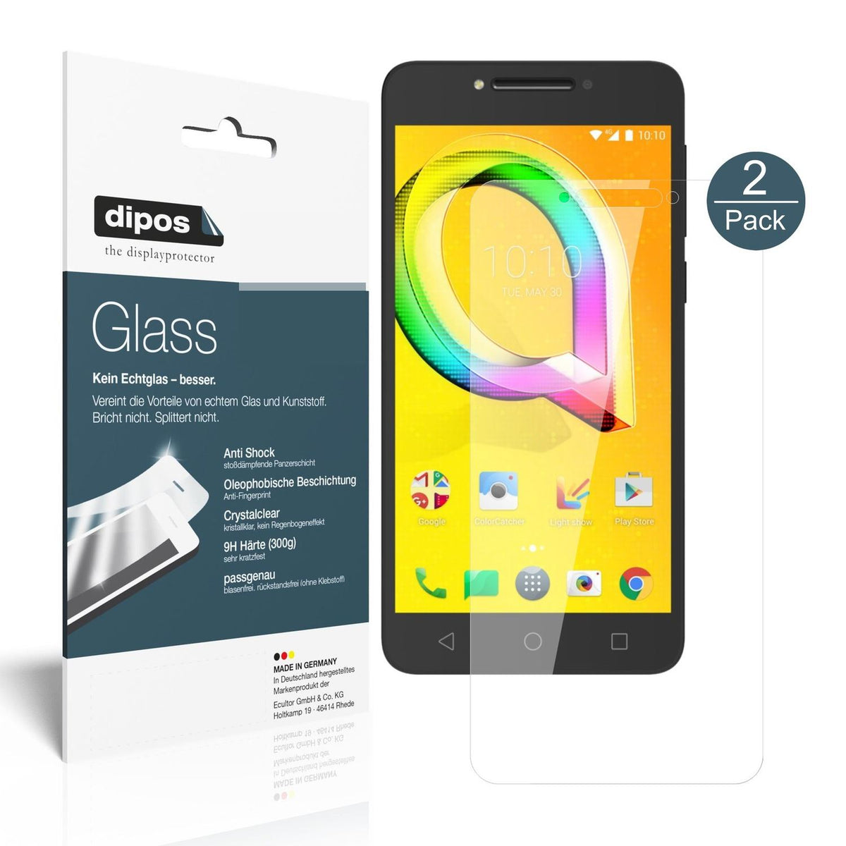 Perfekte Passform und ultimative Qualität: Unser 9H Panzerglas bietet Schutz für Alcatel-A5 LED