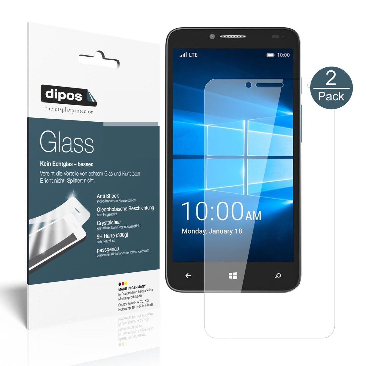 Perfekte Passform und ultimative Qualität: Unser 9H Panzerglas bietet Schutz für Alcatel-Idol 4 Pro