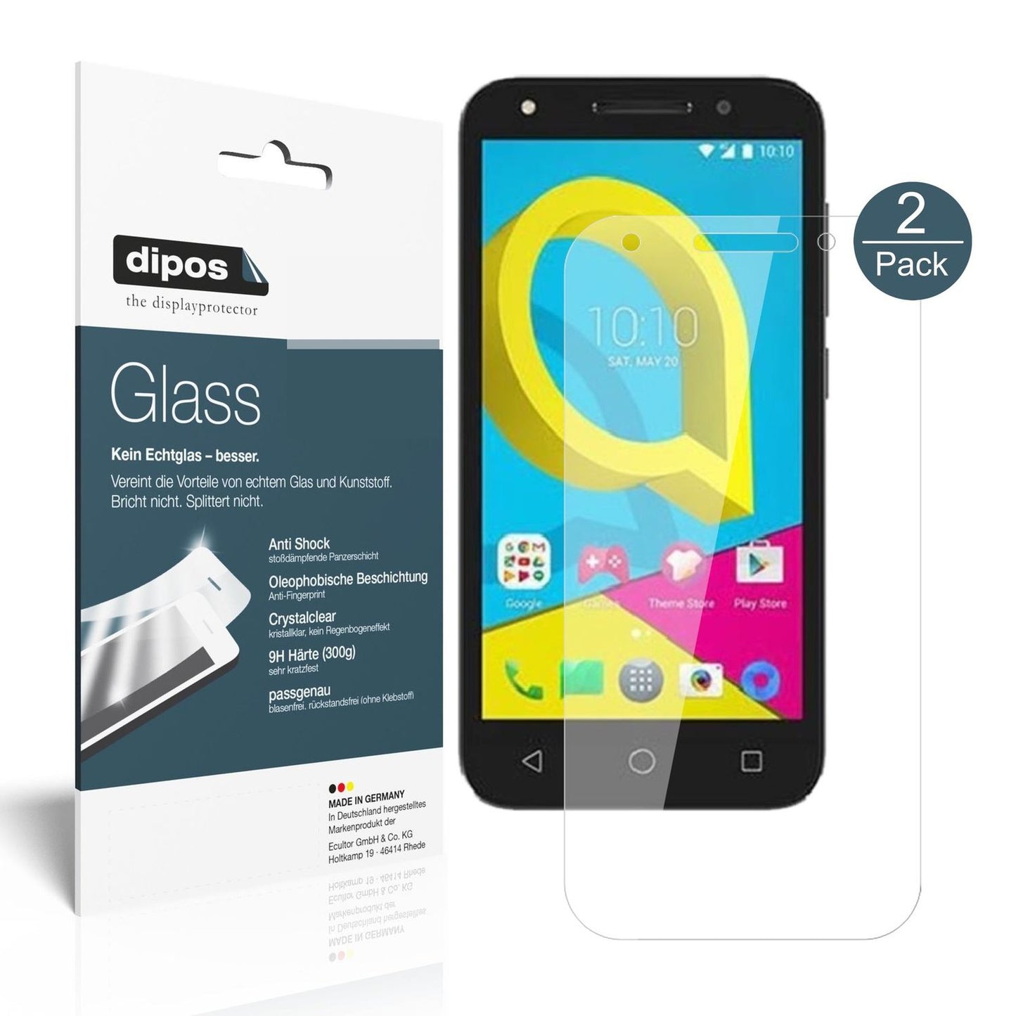 Perfekte Passform und ultimative Qualität: Unser 9H Panzerglas bietet Schutz für Alcatel-U5