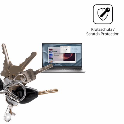 Schutz gegen Kratzer auf dem Alienware Pro 15 Essential PV15250 Glas durch Schlüssel oder Ähnliches