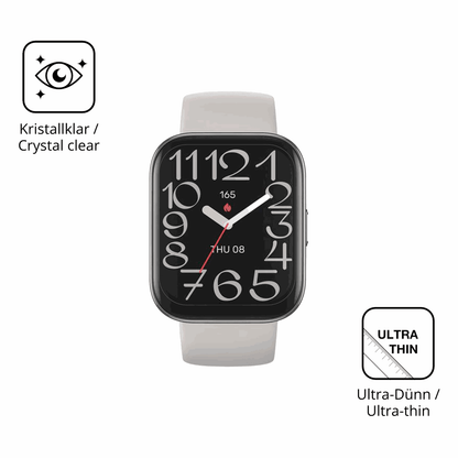 Dünne und klare Folie passend zugeschnitten für Amazfit Bip 5 Unity