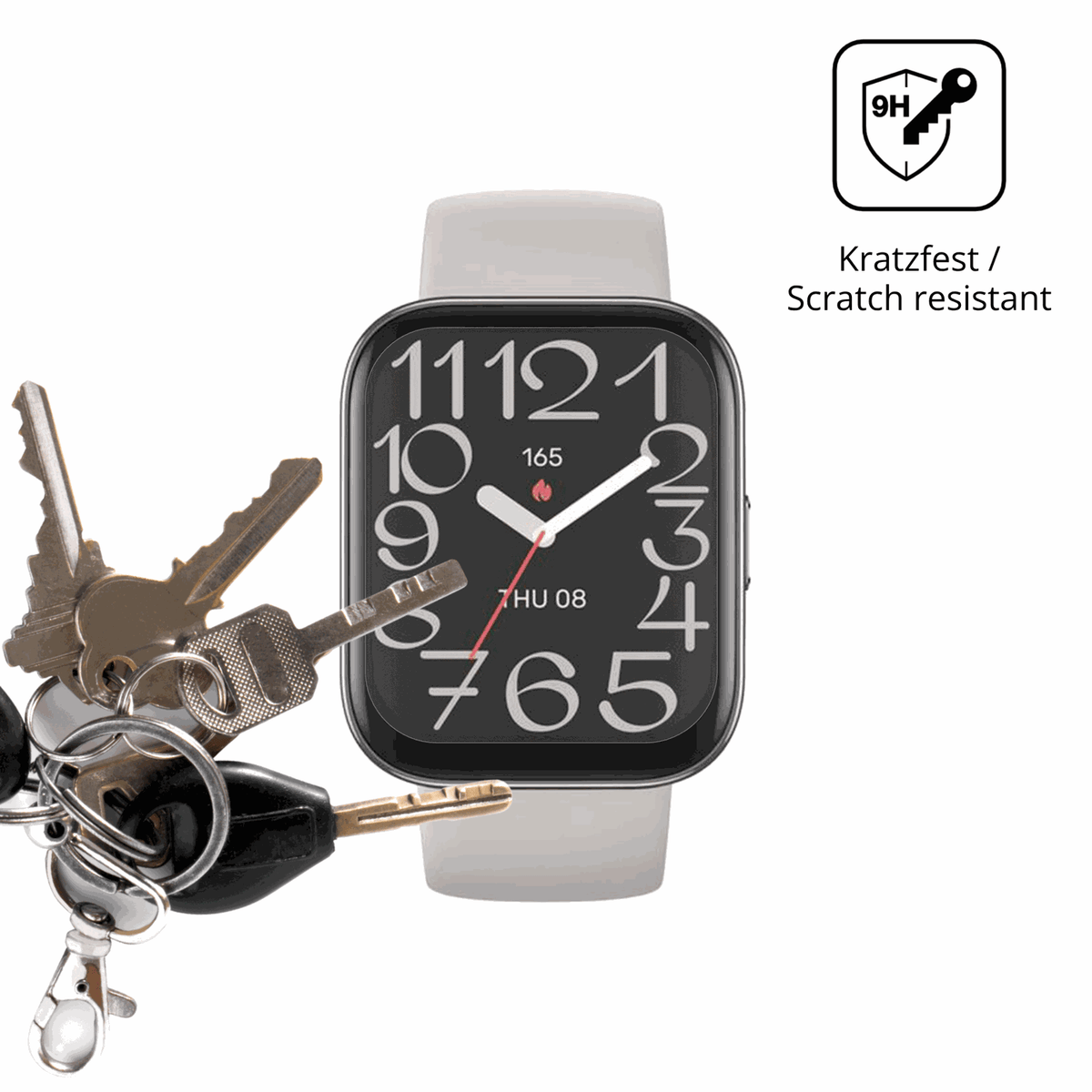 dipos Displayschutz für Amazfit Bip 5 Unity, mattierte Oberfläche, robuste Festigkeit und perfekte Passform