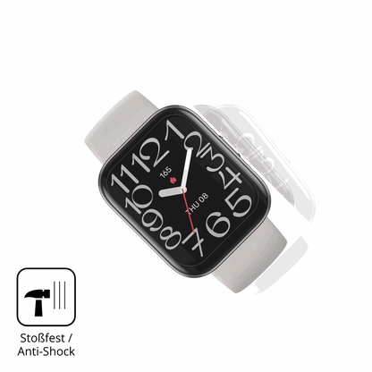 Schutz gegen Kratzer auf dem Amazfit Bip 5 Unity Glas durch Schlüssel, Stöße gegen die Tischkante oder Stürze