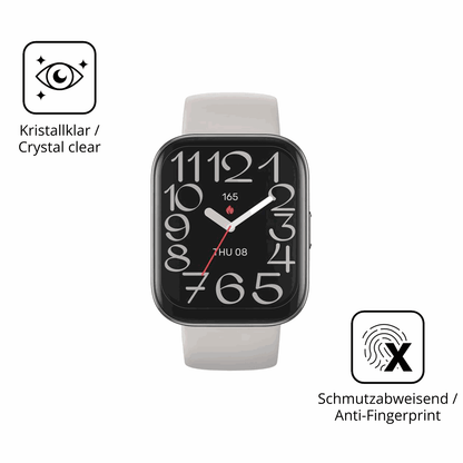 Flexible TPU-Folie passend zugeschnitten für Amazfit Bip 5 Unity, vollständige Abdeckung