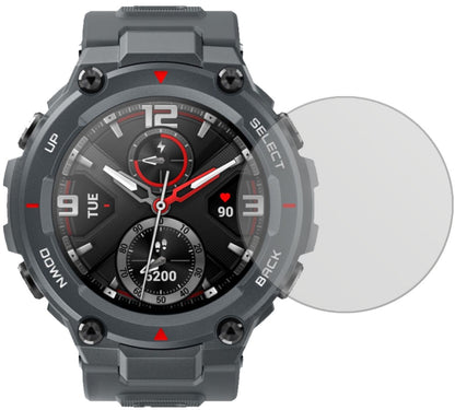 AmazfitT-Rex Smartwatch mit aufgebrachter dipos Displayschutzfolie, die lästige Fingerabdrücke minimiert