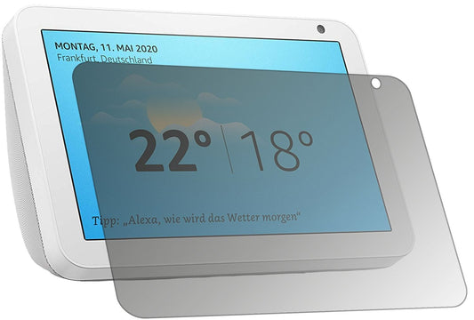 Blickschutzfolie von dipos passend für Amazn Echos Show 8, präziser Zuschnitt und blasenfrei montiert