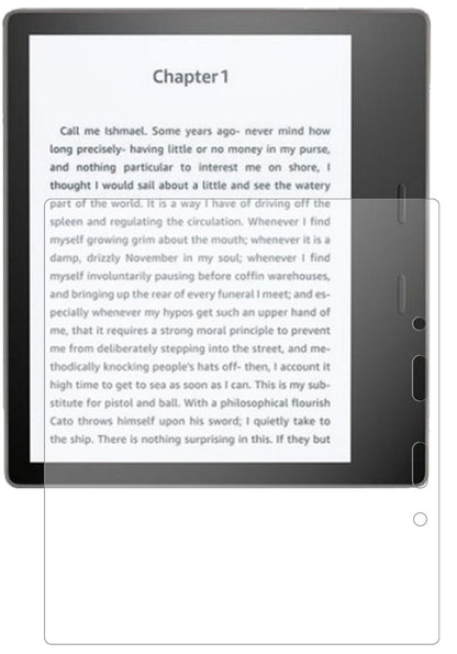 AmazonKindle Oasis (2019) mit aufgebrachter dipos Panzerfolie, die lästige Fingerabdrücke minimiert