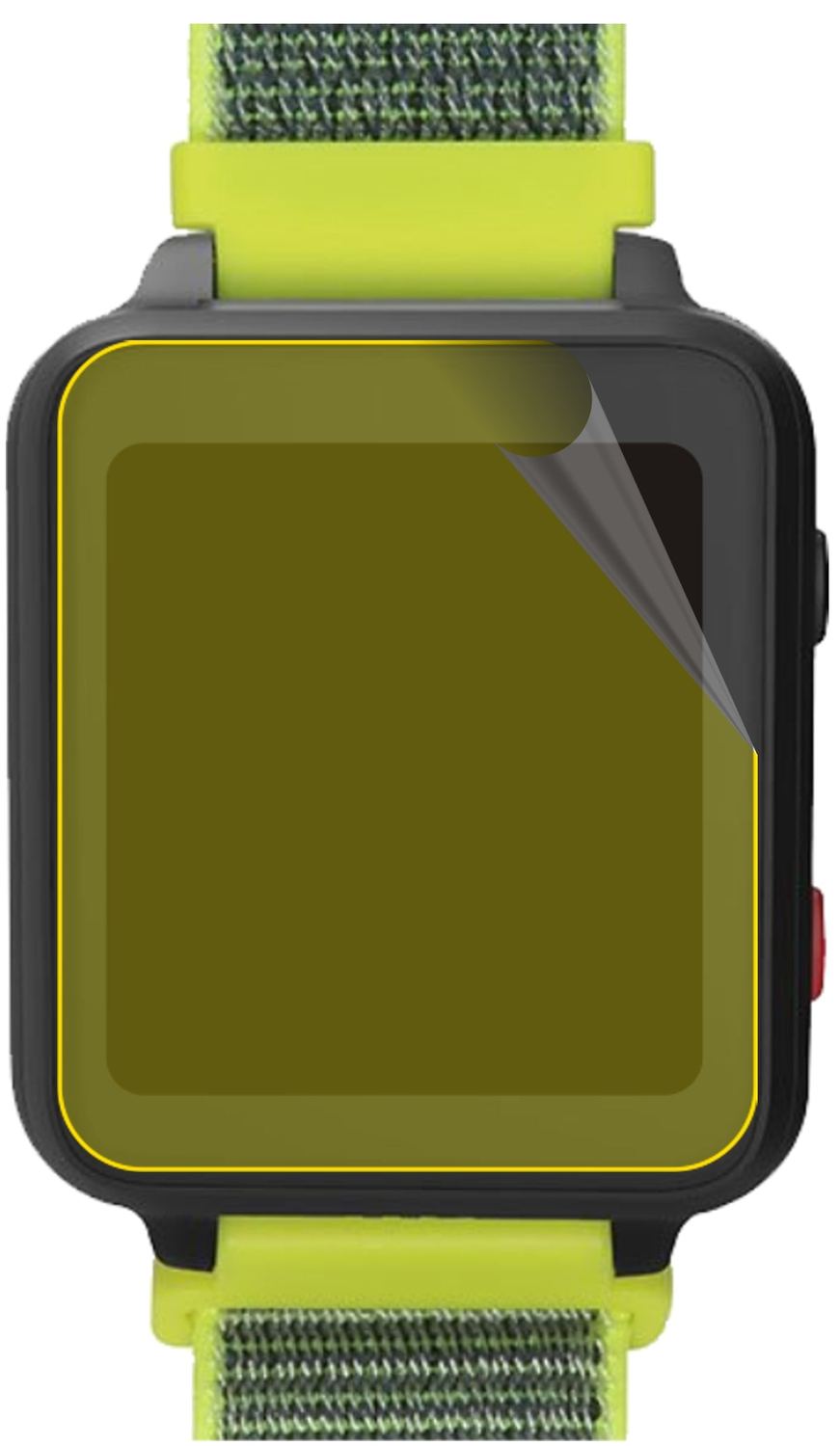 2x 3D Full Cover Schutzfolie für Anio 5 Smartwatch
